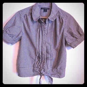 French Connection checkered crop top - size 4!